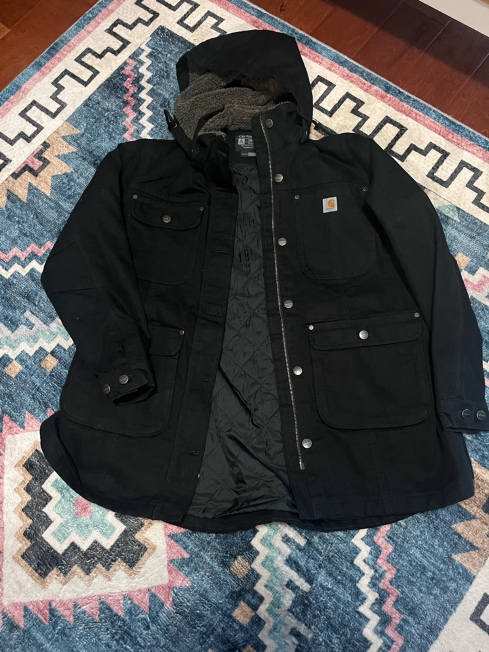 Carhartt Women’s Black Hooded Work Jacket